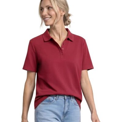 A325076 Street One Koszulka polo z krótkim rękawem o strukturze prążkowanej Truffle Red 34 A325076 Street One Koszulka polo z krótkim rękawem o strukturze prążkowanej Truffle Red 34