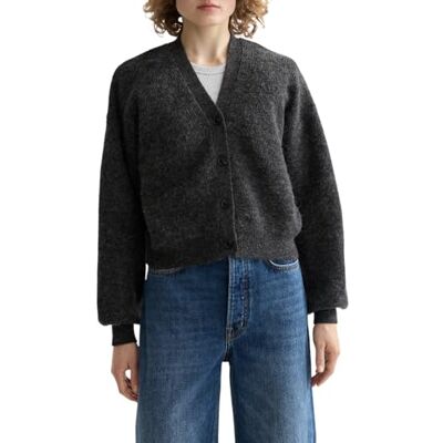 179221 Scotch & Soda Core Fuzzy luźny kardigan, Charcoal Melange 030, XS 179221 Scotch & Soda Core Fuzzy luźny kardigan, Charcoal Melange 030, XS