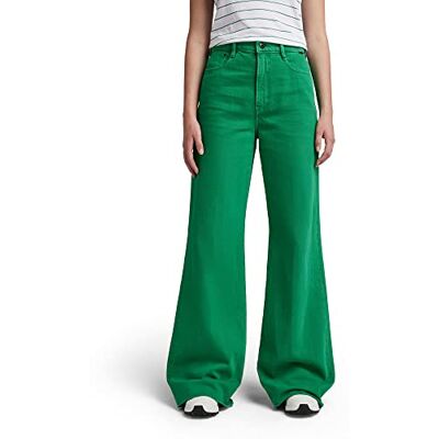 D20987-D300-D828 G-STAR RAW Damskie dżinsy Ultra High Wide Leg, zielony (Jolly Green Gd D300-d828), 24W / 32L D20987-D300-D828 G-STAR RAW Damskie dżinsy Ultra High Wide Leg, zielony (Jolly Green Gd D300-d828), 24W / 32L