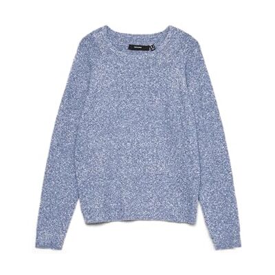 10201022-4912440 VERO MODA Vmdoffy Ls O-Neck Blouse Ga Noos, Brunnera Blue, XL 10201022-4912440 VERO MODA Vmdoffy Ls O-Neck Blouse Ga Noos, Brunnera Blue, XL