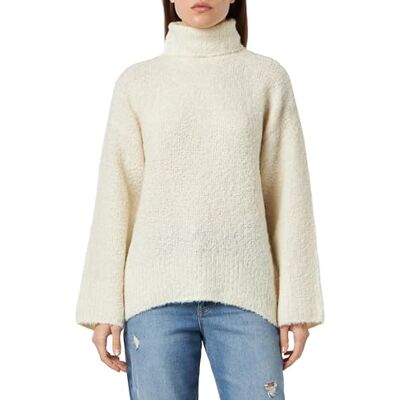 17140594 PIECES Sweter Damski, Wysoki Kołnierz, Pullover, L, Brzoza/Szczegóły: Mélange 17140594 PIECES Sweter Damski, Wysoki Kołnierz, Pullover, L, Brzoza/Szczegóły: Mélange