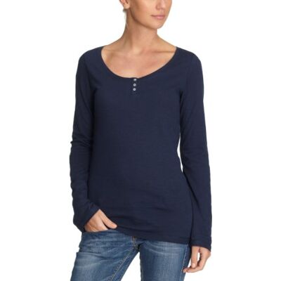 LILLIAN HENLEY LS_1M80240674 Tommy Hilfiger Damska koszulka/koszulka z długim rękawem, , Niebieski (475_Core Navy), 42 LILLIAN HENLEY LS_1M80240674 Tommy Hilfiger Damska koszulka/koszulka z długim rękawem, , Niebieski (475_Core Navy), 42