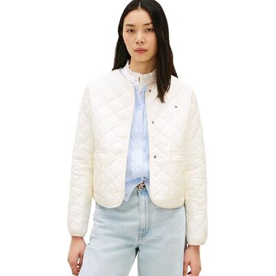 WW0WW47290AEFXL Tommy Hilfiger Damska pikowana kurtka Lw Padded Reg Ww0Ww47290, BEIGE, XL WW0WW47290AEFXL Tommy Hilfiger Damska pikowana kurtka Lw Padded Reg Ww0Ww47290, BEIGE, XL