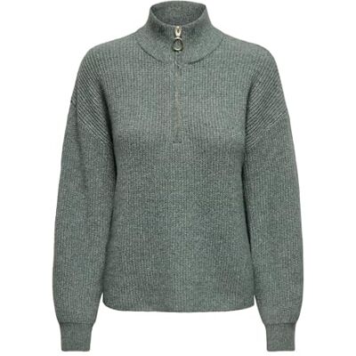 15317865-4478543 Onltokyo Solid L/S Zip Sweter KNT Noos, balsam, S 15317865-4478543 Onltokyo Solid L/S Zip Sweter KNT Noos, balsam, S