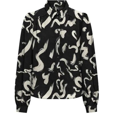 15331893 Onlnova Life Elite L/S Emma Shirt AOP, Czarny/Aop: 592 Charm Boho, S 15331893 Onlnova Life Elite L/S Emma Shirt AOP, Czarny/Aop: 592 Charm Boho, S