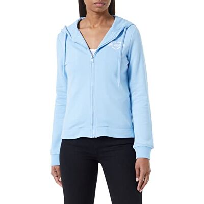 W 3 395 05 M 4055 Love Moschino Damska bluza z kapturem z nadrukiem holograficznym serca. kurtka, Jasnoniebieski, 42 W 3 395 05 M 4055 Love Moschino Damska bluza z kapturem z nadrukiem holograficznym serca. kurtka, Jasnoniebieski, 42