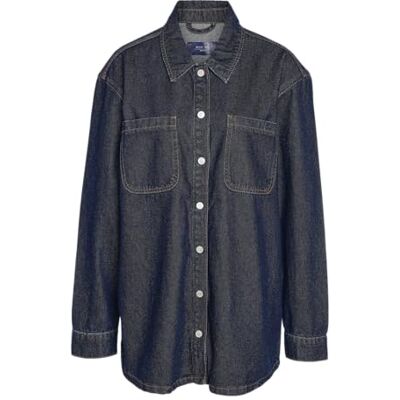 27031015-4532250 NOISY MAY Nmalva L/S Denim Shacket Az386Db Noos, niebieski (Dark Blue Denim), XS 27031015-4532250 NOISY MAY Nmalva L/S Denim Shacket Az386Db Noos, niebieski (Dark Blue Denim), XS