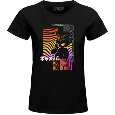 WOCASPMTS001 bawełniany podział T-Shirt, czarny, XXL Kobiety, czarny, XXL WOCASPMTS001 bawełniany podział T-Shirt, czarny, XXL Kobiety, czarny, XXL