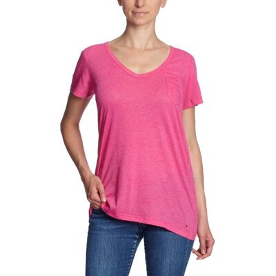 1M87602007 / LINDON V-NK BOYFRIEND TEE Tommy Hilfiger Damska koszulka/T-shirt , Różowy (Flower Pink), 42 1M87602007 / LINDON V-NK BOYFRIEND TEE Tommy Hilfiger Damska koszulka/T-shirt , Różowy (Flower Pink), 42