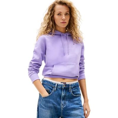 DW0DW19958W0EXXS Tommy Jeans Damski sweter z kapturem, Fioletowy (Ophelia Purple), XXS DW0DW19958W0EXXS Tommy Jeans Damski sweter z kapturem, Fioletowy (Ophelia Purple), XXS