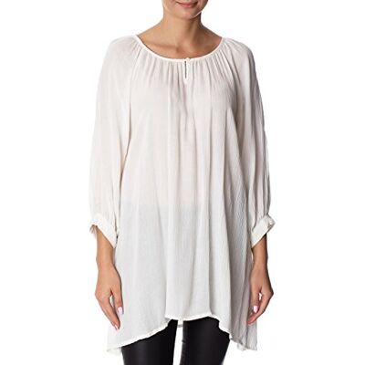 501030-50003 KAFFE Tunika Amber damska tunika Amber rękaw 3/4 Casual Shirt okrągły dekolt, magnezja, 38 501030-50003 KAFFE Tunika Amber damska tunika Amber rękaw 3/4 Casual Shirt okrągły dekolt, magnezja, 38