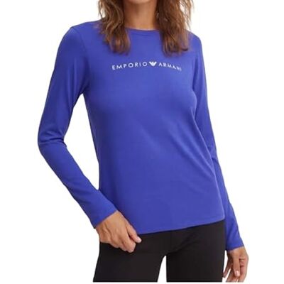 1647214F22707191 Emporio Armani Iconic Logoband Long Sleeve Koszulka, Fioletowy niebieski, L 1647214F22707191 Emporio Armani Iconic Logoband Long Sleeve Koszulka, Fioletowy niebieski, L