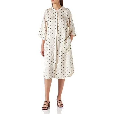 30306851 PART TWO Sukienka damska Paprikapw Dr Dress Relaxed Fit, Neutral Graphic Print, 40 30306851 PART TWO Sukienka damska Paprikapw Dr Dress Relaxed Fit, Neutral Graphic Print, 40