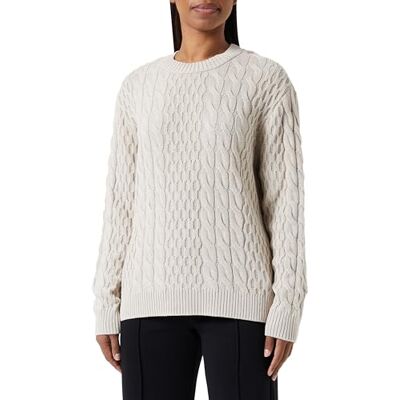 15312459 ONLY Onlhelena Life Ls Cc KNT sweter damski, szary (Feather Gray), S 15312459 ONLY Onlhelena Life Ls Cc KNT sweter damski, szary (Feather Gray), S