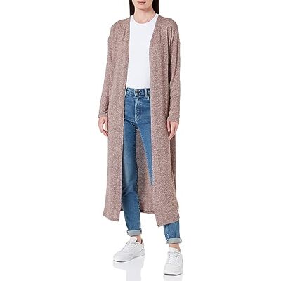 10291298 VERO MODA Damski sweter z dzianiny VMBRIANNA LS Open Calf Cardigan Boo, Brązowy soczewka/szczegóły: w kolorze brzozy melanż, S 10291298 VERO MODA Damski sweter z dzianiny VMBRIANNA LS Open Calf Cardigan Boo, Brązowy soczewka/szczegóły: w kolorze brzozy melanż, S