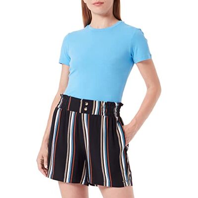 1031788 TOM TAILOR Denim Damski Szorty bermudy z materiału , 29873 Black Creme Stripe, L 1031788 TOM TAILOR Denim Damski Szorty bermudy z materiału , 29873 Black Creme Stripe, L