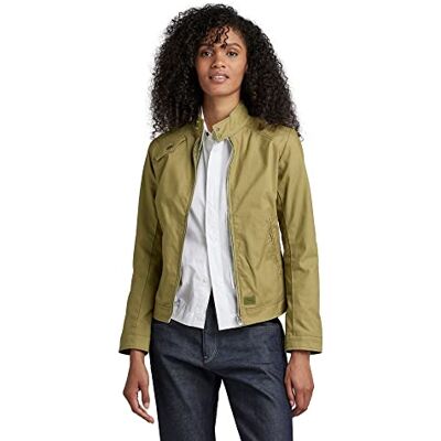 D23251-D387-B212 G-STAR RAW Damska kurtka motocyklowa, zielona (Smoke Olive D387-B212), XS, Zielony (Smoke Olive D387-b212), XS D23251-D387-B212 G-STAR RAW Damska kurtka motocyklowa, zielona (Smoke Olive D387-B212), XS, Zielony (Smoke Olive D387-b212), XS
