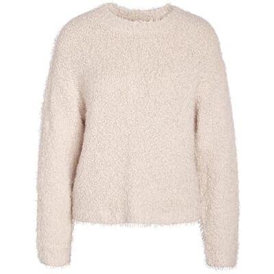 27029424 NMSASSY L/S O-NECK KNIT FWD NOOS, Eggnog, XS 27029424 NMSASSY L/S O-NECK KNIT FWD NOOS, Eggnog, XS