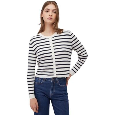 M1710636-86625L Mavi Damski kardigan z długim rękawem, Navy Blazer Stripe, L M1710636-86625L Mavi Damski kardigan z długim rękawem, Navy Blazer Stripe, L