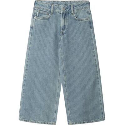 PG200001700016 Pepe Jeans Dziewczęce dżinsy z szerokimi nogawkami LW Lexy w paski, niebieskie (denim-), 16 PG200001700016 Pepe Jeans Dziewczęce dżinsy z szerokimi nogawkami LW Lexy w paski, niebieskie (denim-), 16