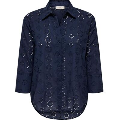 15292179-4680382 Jdy Tallie 3/4 Long Shirt WVN Noos, Black Iris, S 15292179-4680382 Jdy Tallie 3/4 Long Shirt WVN Noos, Black Iris, S
