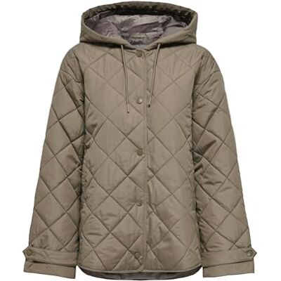 15366264-4986920 ONLY Quilted Hood Onljuliet Noos pikowana kurtka z kapturem, orzech, rozmiar S damska, Orzech włoski, S 15366264-4986920 ONLY Quilted Hood Onljuliet Noos pikowana kurtka z kapturem, orzech, rozmiar S damska, Orzech włoski, S