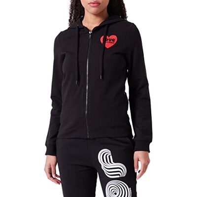 W 3 395 06 E 2246 Love Moschino Zippered Hoodie Kurtka Damska Kurtka, Czarny, 48 W 3 395 06 E 2246 Love Moschino Zippered Hoodie Kurtka Damska Kurtka, Czarny, 48