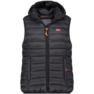 WY8790F/GN Geographical Norway Vatikolorama_Lady_Hood Kamizelka damska, czarny, XXL WY8790F/GN Geographical Norway Vatikolorama_Lady_Hood Kamizelka damska, czarny, XXL