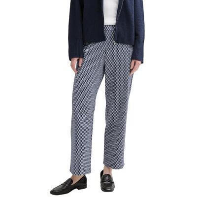 1045424 TOM TAILOR Damskie spodnie Cropped Straight Leg, 37467 Blue Navy Minimal, 46W / 28L 1045424 TOM TAILOR Damskie spodnie Cropped Straight Leg, 37467 Blue Navy Minimal, 46W / 28L