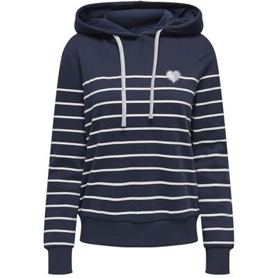 15318962-4698310 Onladelle L/S Stripe Hood Swt, granatowy blezer, S 15318962-4698310 Onladelle L/S Stripe Hood Swt, granatowy blezer, S