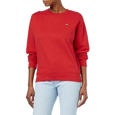 24688-0106 Levi's Damska bluza Standard Crew, Script Red, XXS 24688-0106 Levi's Damska bluza Standard Crew, Script Red, XXS