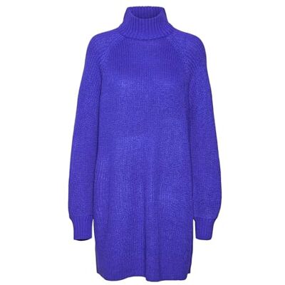 27017055-4104219 Noisy may Sukienka damska Nmtimmy L/S Knit Dress Noos, niebieski (Dazzling Blue), M 27017055-4104219 Noisy may Sukienka damska Nmtimmy L/S Knit Dress Noos, niebieski (Dazzling Blue), M