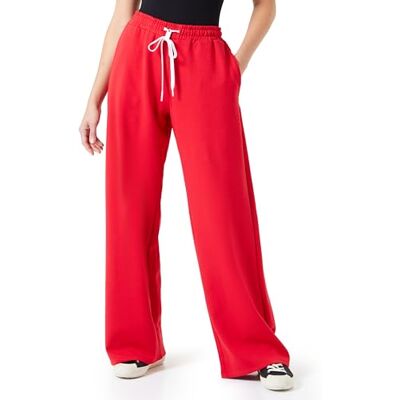 W8104 .000.23655 Replay Spodnie damskie Wide Leg, 551 Cherry Red, XXS W8104 .000.23655 Replay Spodnie damskie Wide Leg, 551 Cherry Red, XXS