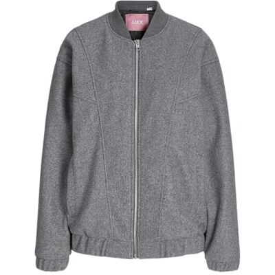12278898-4773048 JACK & JONES Jxnoa Bomber kurtka damska OTW, Medium Grey Melange, S 12278898-4773048 JACK & JONES Jxnoa Bomber kurtka damska OTW, Medium Grey Melange, S