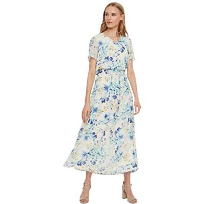 10246993 VERO MODA Damska koszulka Vmjasmine S/S Top Wvn Ga Ce T, Birch/Aop: jasmine, XS EU 10246993 VERO MODA Damska koszulka Vmjasmine S/S Top Wvn Ga Ce T, Birch/Aop: jasmine, XS EU