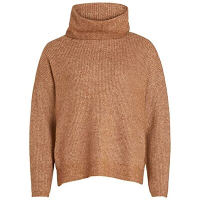14074314 Vila Damski sweter VICILIA z golfem L/S Knit top/SU-NOOS, toasted Coconut/szczegóły: melanż, XS, Toasted Coconut/Szczegóły: melanż, XS 14074314 Vila Damski sweter VICILIA z golfem L/S Knit top/SU-NOOS, toasted Coconut/szczegóły: melanż, XS, Toasted Coconut/Szczegóły: melanż, XS