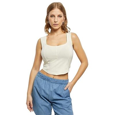 TB5992-02903-0037 Urban Classics Damski top damski top czarny basics, Streetwear, Whitesand, 3XL TB5992-02903-0037 Urban Classics Damski top damski top czarny basics, Streetwear, Whitesand, 3XL
