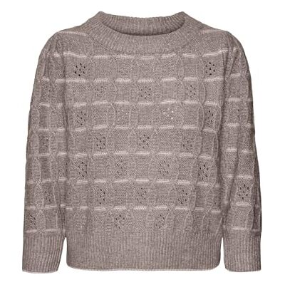 10321290 VERO MODA VMNEWLEONOR bluza z okrągłym dekoltem 3/4 GA Boo, Moon Rock/Szczegóły: melanż W. Birch Stripes, M 10321290 VERO MODA VMNEWLEONOR bluza z okrągłym dekoltem 3/4 GA Boo, Moon Rock/Szczegóły: melanż W. Birch Stripes, M