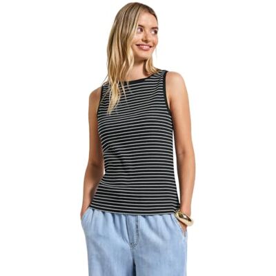 A323531 Street One Damski top w paski, Pine Grove Green, 44 A323531 Street One Damski top w paski, Pine Grove Green, 44