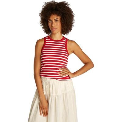 WW0WW386350EXXXL TOMMY HILFIGER Damski Slim 5x2 Rib Tank Top Ns Ww0ww38635 Slim WW0WWW38635 Tank Top, prążkowany, 12,7 x 5,1 cm WW0WW386350EXXXL TOMMY HILFIGER Damski Slim 5x2 Rib Tank Top Ns Ww0ww38635 Slim WW0WWW38635 Tank Top, prążkowany, 12,7 x 5,1 cm