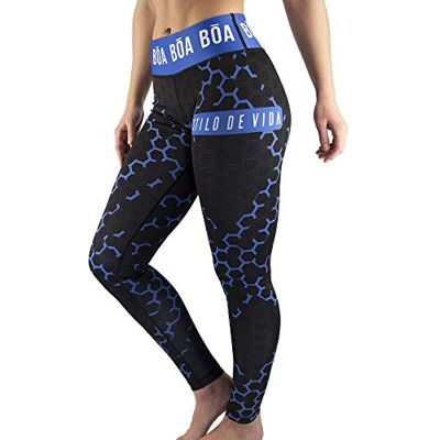 WOMEN LEGGING ESSENCIA BLUE/XS/ Damskie legginsy Essencia, niebieskie, XS WOMEN LEGGING ESSENCIA BLUE/XS/ Damskie legginsy Essencia, niebieskie, XS
