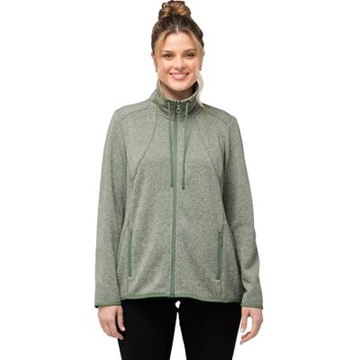 832210 Ulla Popken Damska kurtka polarowa z wzorem w romby, bluza, zielony (Mintgrün), 58-60 832210 Ulla Popken Damska kurtka polarowa z wzorem w romby, bluza, zielony (Mintgrün), 58-60
