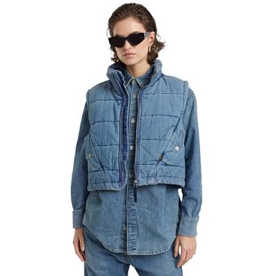 D25344 G-Star RAW Wyściełana kamizelka Mae Vest, Niebieski (faded bora wind -D777-G794), L D25344 G-Star RAW Wyściełana kamizelka Mae Vest, Niebieski (faded bora wind -D777-G794), L