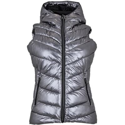 DWN380_Chrome_16 Dare 2b Damska kurtka Complicate Gilet wodoszczelna izolowana srebrny chrom UK 16 Bust 40", (102cm) DWN380_Chrome_16 Dare 2b Damska kurtka Complicate Gilet wodoszczelna izolowana srebrny chrom UK 16 Bust 40", (102cm)