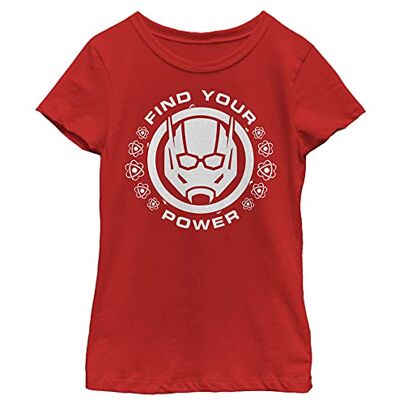 MARV3615-30001004 Marvel Dziewczęca Avengers Classic Ant Power T-shirt, czerwony, XS MARV3615-30001004 Marvel Dziewczęca Avengers Classic Ant Power T-shirt, czerwony, XS