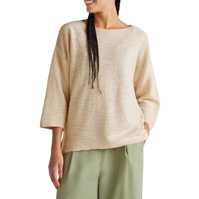 115GD10CT United Colors of Benetton sweter damski, Beżowy, S 115GD10CT United Colors of Benetton sweter damski, Beżowy, S