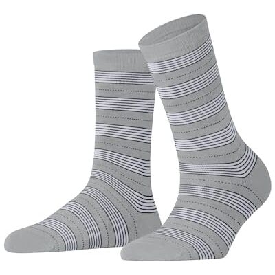 47145 FALKE Kobiety Skarpety Stripe Uniform W So bawełna z wzorem 1 Para, Szary Silver 3203, 39-42 47145 FALKE Kobiety Skarpety Stripe Uniform W So bawełna z wzorem 1 Para, Szary Silver 3203, 39-42