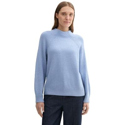 1042957 TOM TAILOR Sweter damski, 36334 Calm Blue Rib Structure, 3XL 1042957 TOM TAILOR Sweter damski, 36334 Calm Blue Rib Structure, 3XL