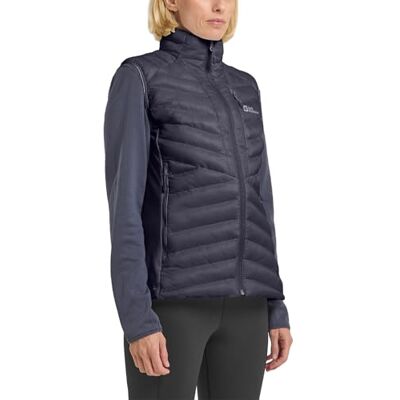 1207202_T0150 Jack Wolfskin Routeburn Pro Ins Vest W kamizelka damska, grafitowy/szary (Cool Grey), M 1207202_T0150 Jack Wolfskin Routeburn Pro Ins Vest W kamizelka damska, grafitowy/szary (Cool Grey), M