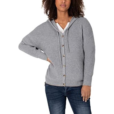 18-10227-00-9070 Timezone Klasyczny kardigan damski, Paloma Grey Melange, XL 18-10227-00-9070 Timezone Klasyczny kardigan damski, Paloma Grey Melange, XL